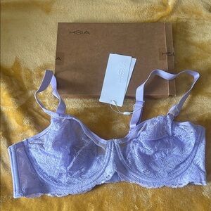 HSIA Light Purple Lace Underwire Bra
